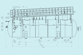Чертеж Отстойник воды ОВ