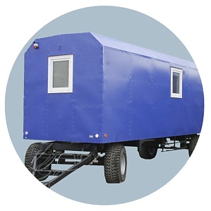 Вагон-дом душевая на 6 человек 8000х2500 мм