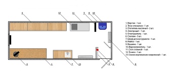 Чертеж Вагон-дом инструментальная мастерская 8000х2500 мм