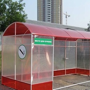 Павильон для курения уличный 4х2 м